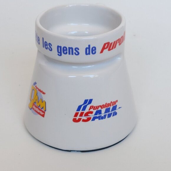 RETRO PUROLATOR Shipping Company Travel Mug Ceramic TRUCK HANDLE FRENCH - Picture 5 of 8